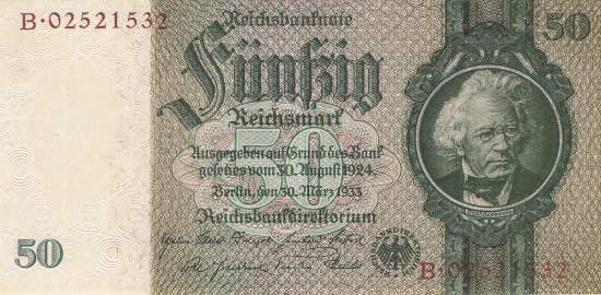 50 Mark 1933 ro.175d B